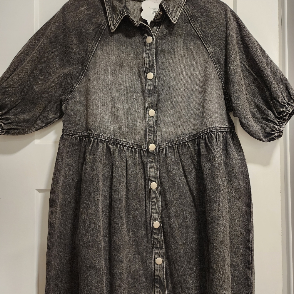 Brand new with tags black denim dress size small from Shop Hopes.